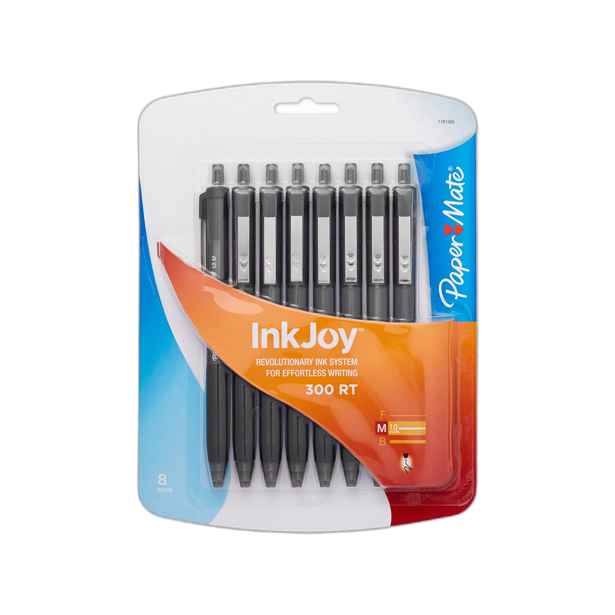 Paper Mate InkJoy 300RT Retractable Ballpoint Pen, Medium Point, Black, 8-Count