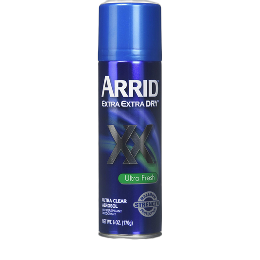 Arrid Xx U/Clr-U/Frsh Size 6z Arrid Extra Extra Dry Ultra Clear Ultra Fresh Aerosol Deodorant