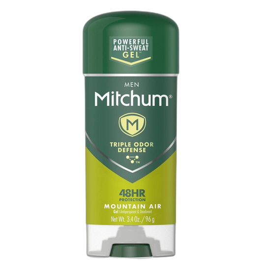 Mitchum Anti-Perspirant & Deodorant Clear Gel, Mountain Air - 3.4 Oz (6 Packs)