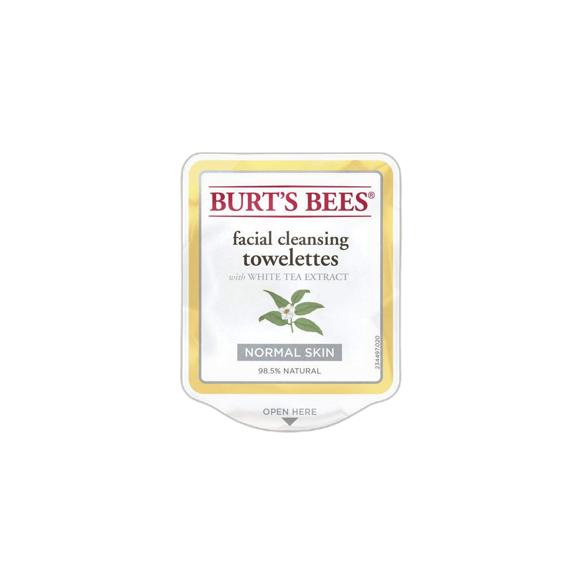 Burt's Bees Facial Cleansing Towelettes with White Tea Extract -- 30 Towelettes