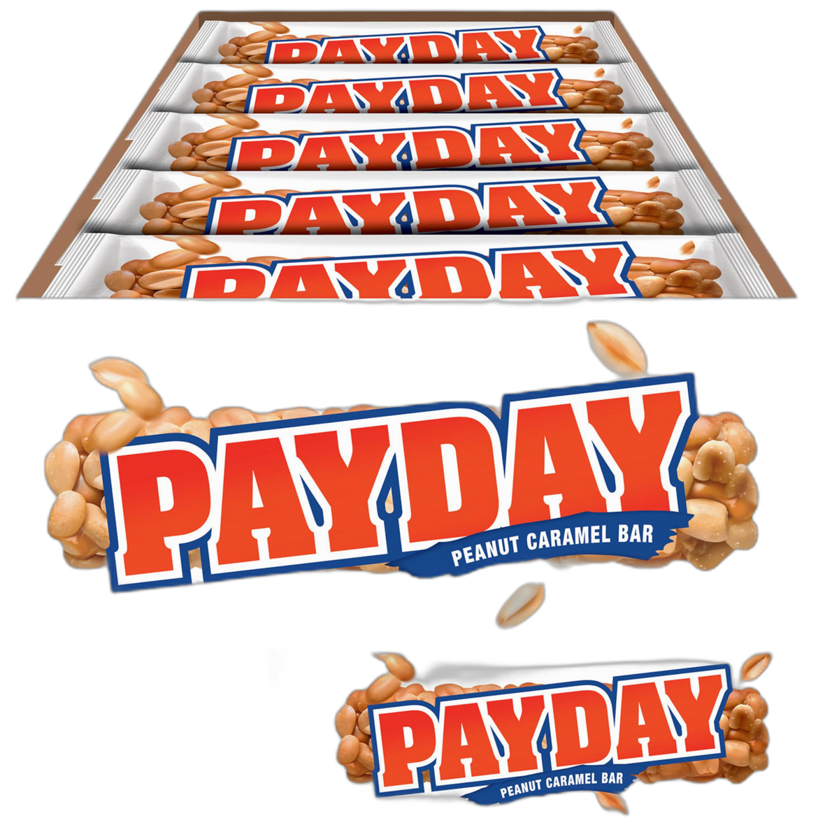 PAYDAY Peanut Caramel Candy Bars, 1.85 oz (24 Count)