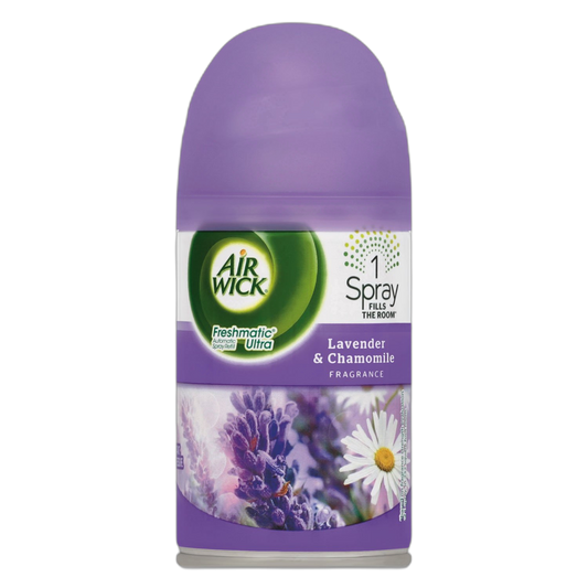 Air Wick 77961 Freshmatic Ultra Automatic Spray Refill, Lavender/Chamomile, Aerosol, 6.17 oz
