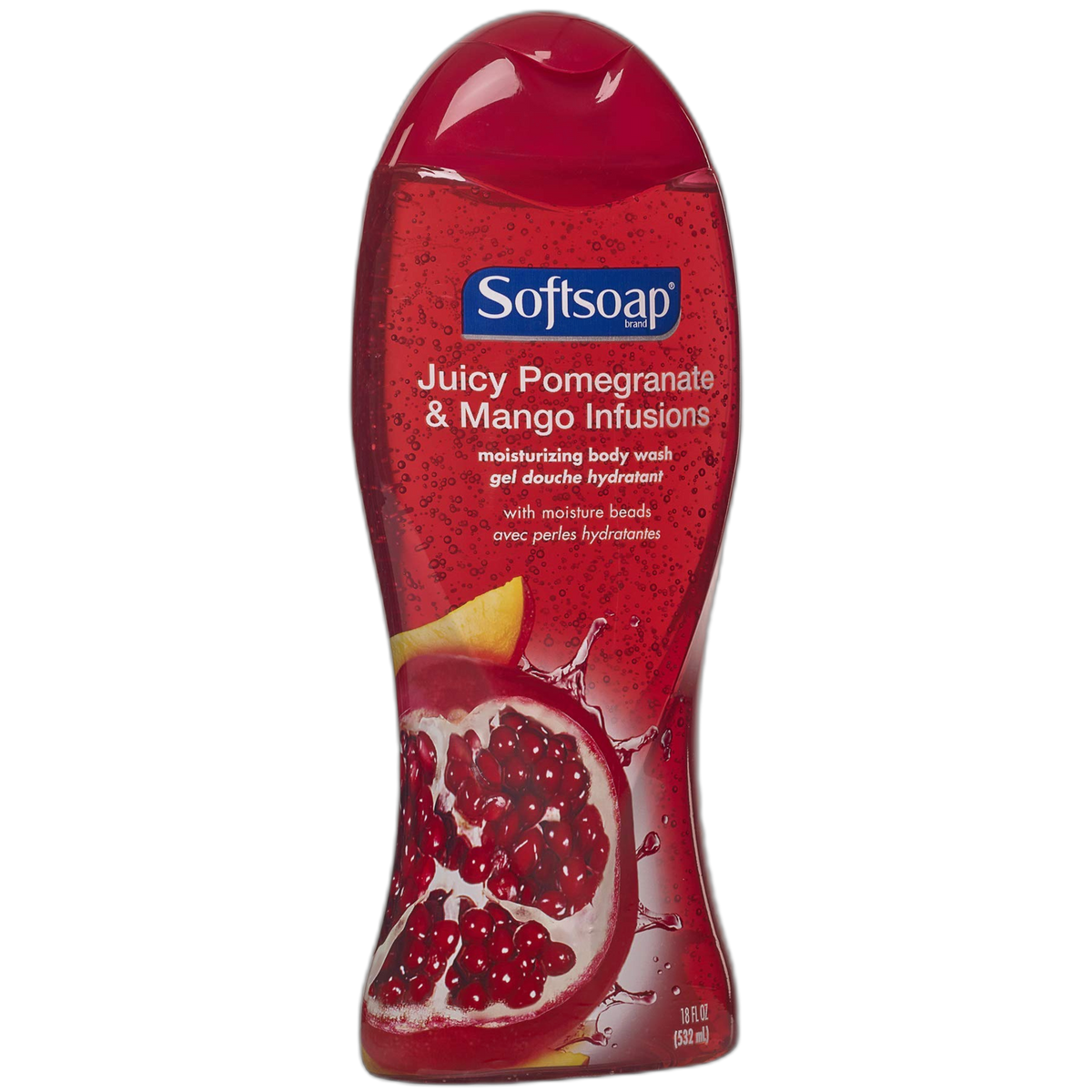 Softsoap Moisturizing Body Wash, Pomegranate & Mango, 18oz, 6pk