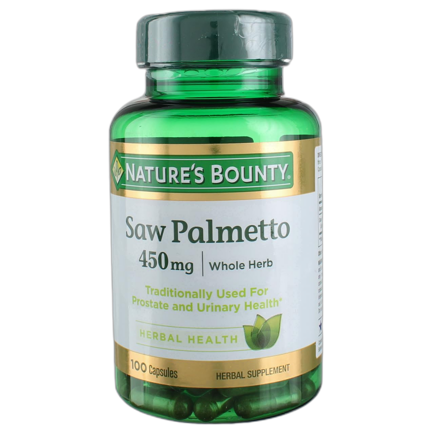Nature's Bounty Saw Palmetto 450 mg 100 Capsules