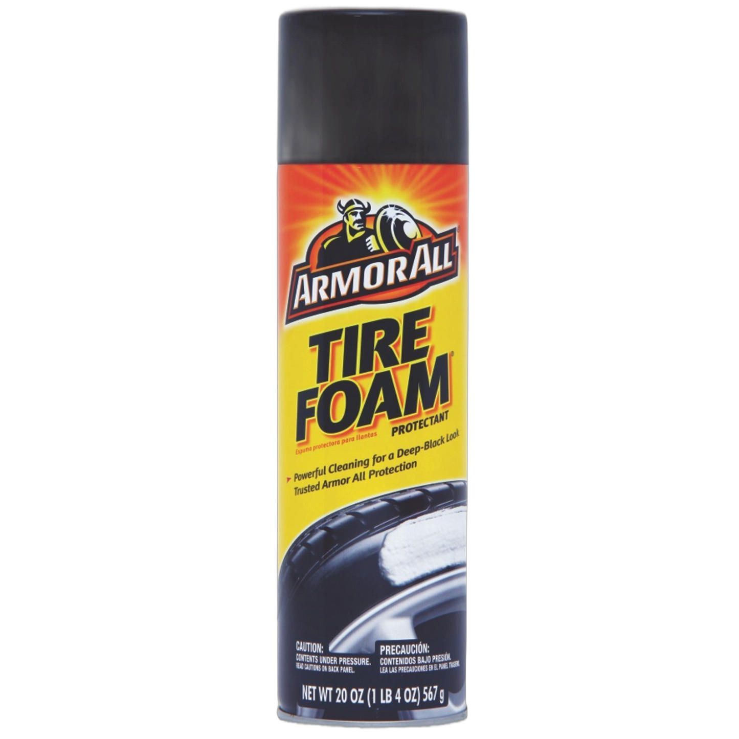 Armor All Tire Foam, Restores Deep-Black Look, 40320, 20 oz., 6 Packs