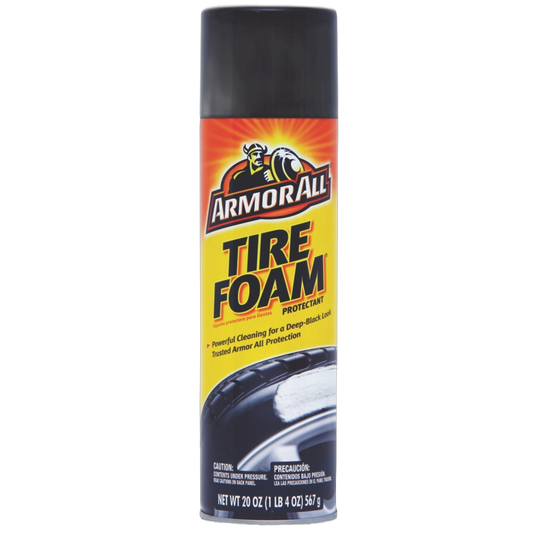 Armor All Tire Foam, Restores Deep-Black Look, 40320, 20 oz., 6 Packs