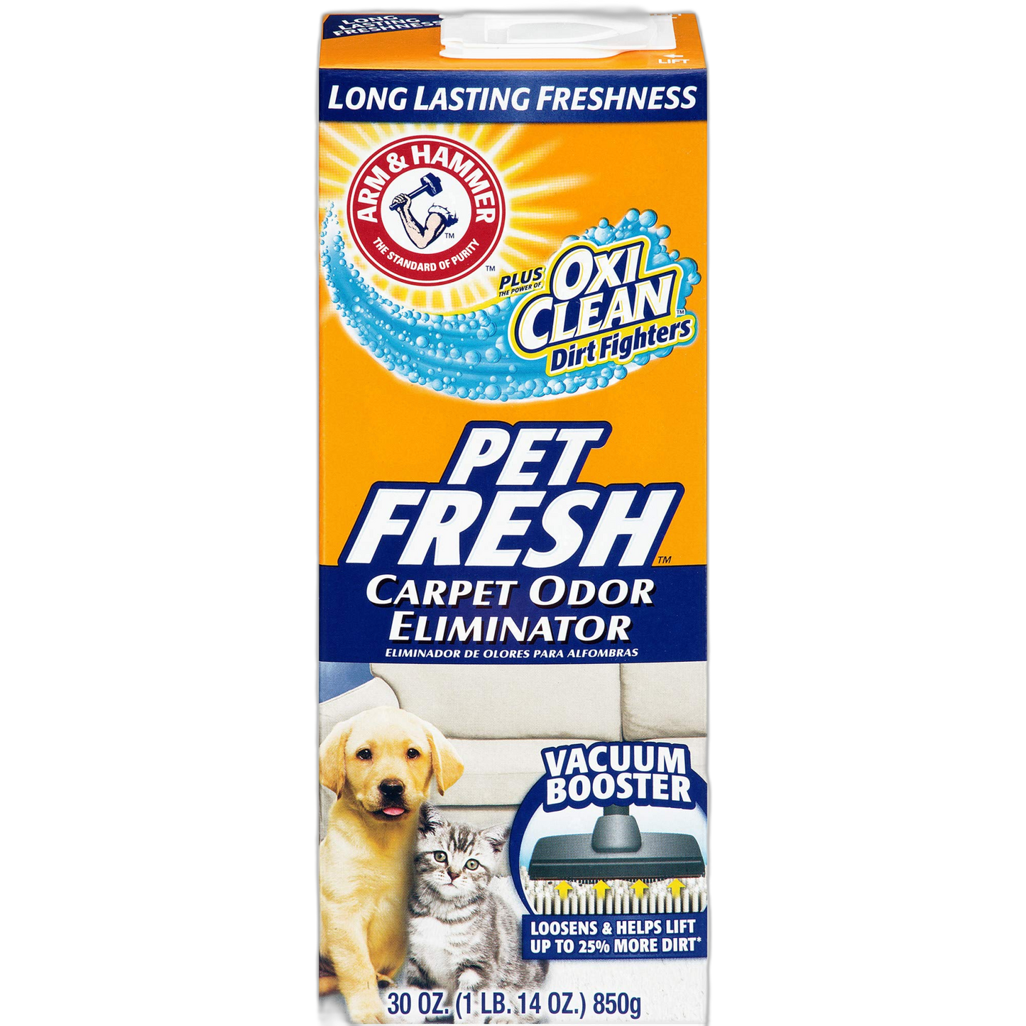 ARM & HAMMER Carpet Odor Eliminator, Pet Fresh, 30 Oz (Pack of 6)