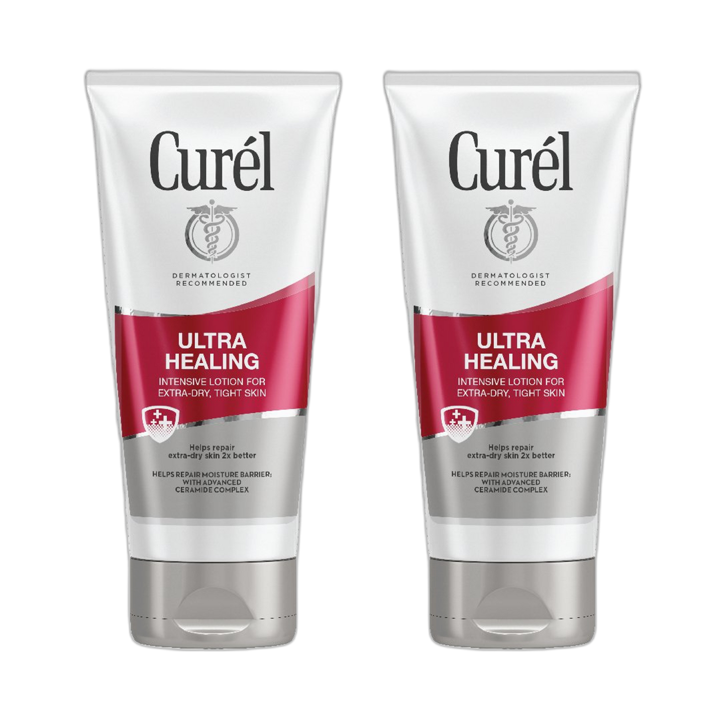 Curél Ultra Healing Body Lotion, Moisturizer for Extra Dry Skin, Body and Hand Lotion with Advanced Ceramide Complex and Hydrating Agents, 6 Ounce (Pack of 2)