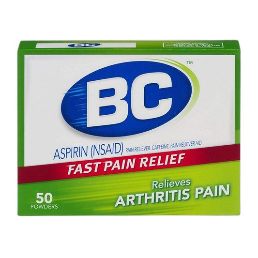 BC Arthritis Formula Pain Reliever Fever Reducer Powder, 50 Each (Pack of 2)