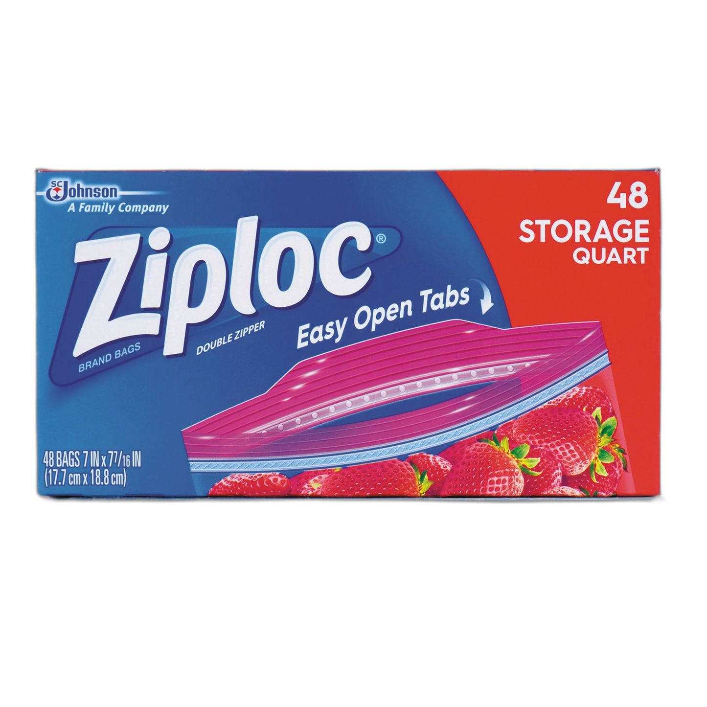 Double Zipper Food Bags in Clear