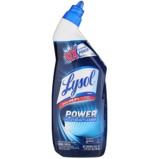 Lysol Power Toilet Bowl Cleaner, 24 Ounce (Pack of 2)