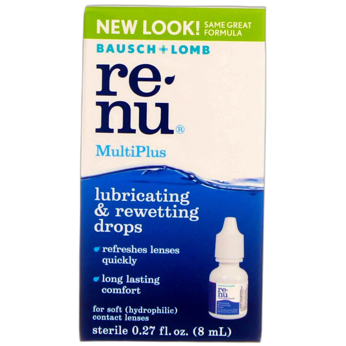 Bausch & Lomb ReNu MultiPlus Lubricating and Rewetting Drops 0.27 oz (Pack of 5)