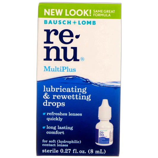 Bausch & Lomb ReNu MultiPlus Lubricating and Rewetting Drops 0.27 oz (Pack of 5)