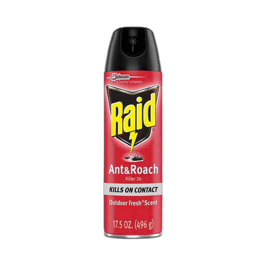 Raid Ant & Roach Killer Insecticide Spray-Outdoor Fresh - 17.5 oz, Clear