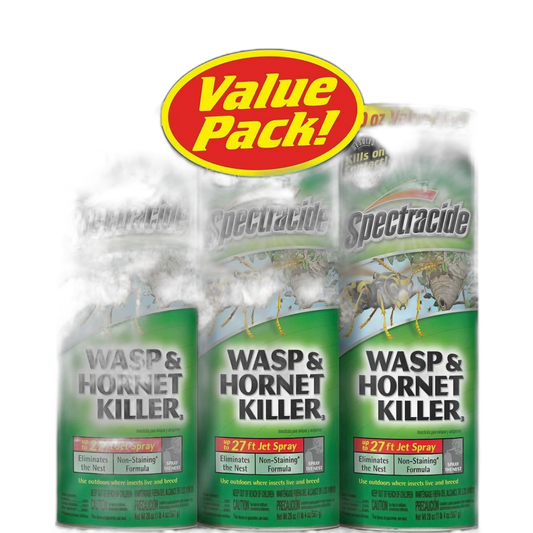 Spectracide Wasp and Hornet Killer, 18.5 oz Aerosol, up to 27 Ft Jet Spray (Pack of 3)