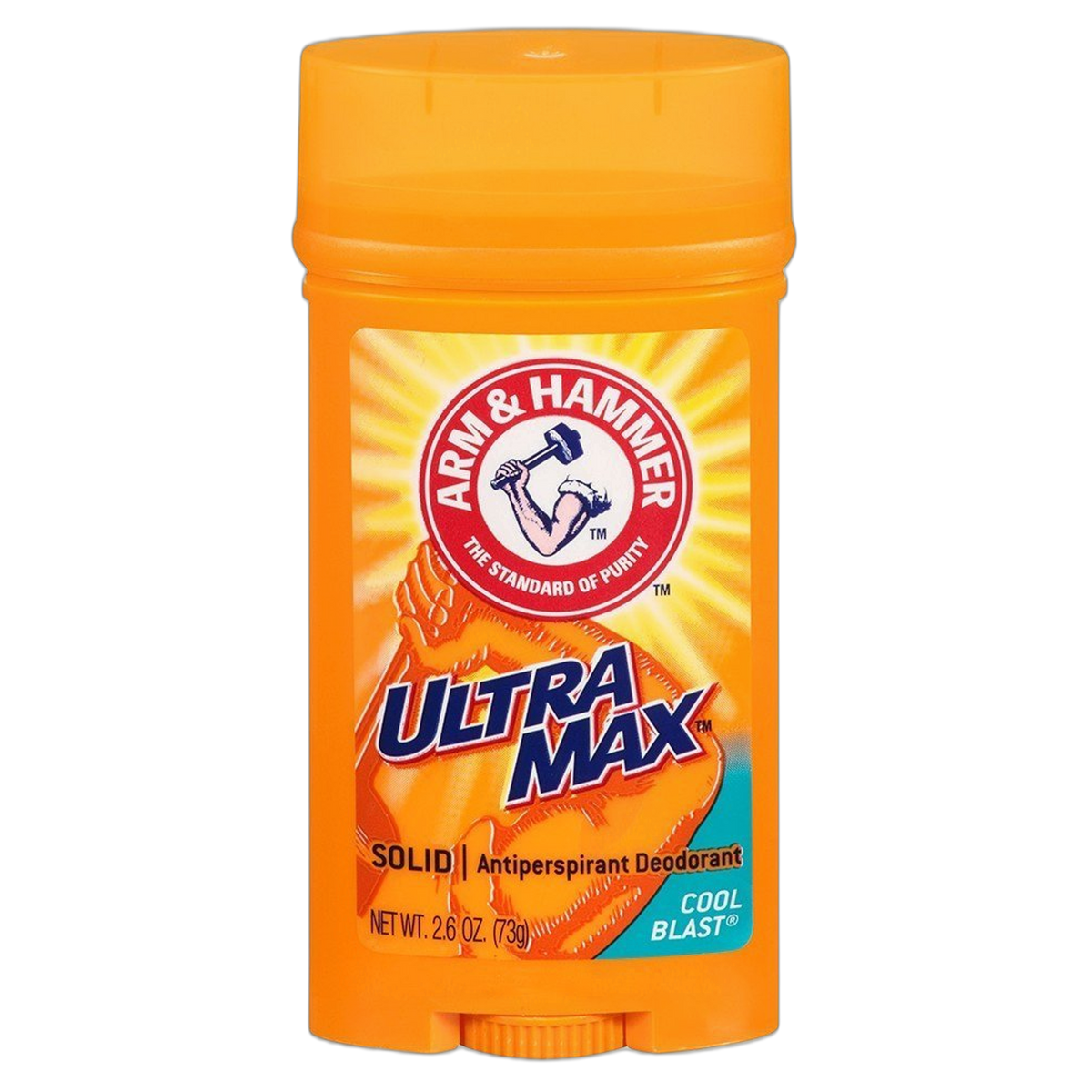 Arm & Hammer Deodorant 2.6 Ounce Solid Ultra Max Cool Blast (76ml) (2 Pack)