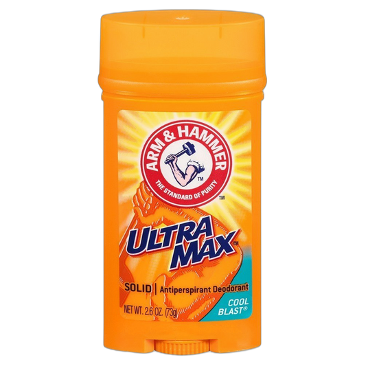 Arm & Hammer Deodorant 2.6 Ounce Solid Ultra Max Cool Blast (76ml) (2 Pack)