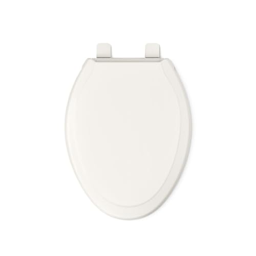 KOHLER 4734-RL-96 Rutledge ReadyLatch Soft Close Elongated Toilet Seat, Quiet-Close Lid, Grip-Tight Bumpers, Installation Hardware, Home Essentials, Biscuit