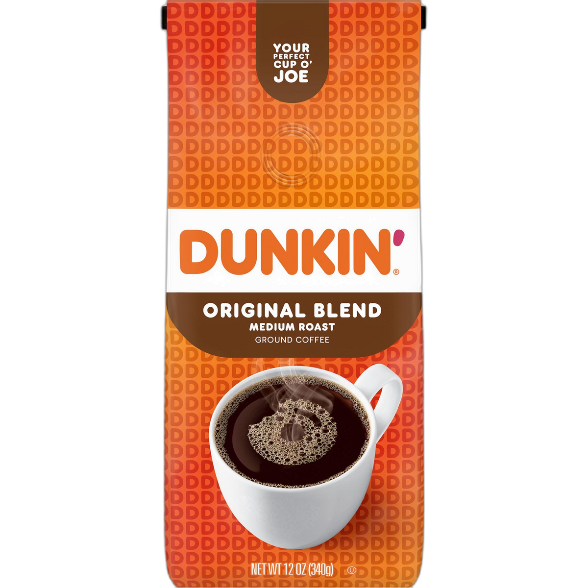 Dunkin' Original Blend Medium Roast Ground Coffee, 12 Ounce