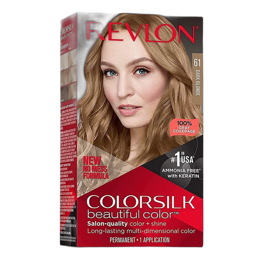 Revlon ColorSilk Beautiful Color, Dark Blonde [61], 1 Count