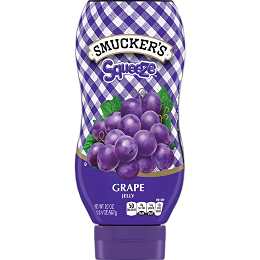 Smucker's, Squeeze Bottle, Grape Jelly, 20oz Bottle (Pack of 4)