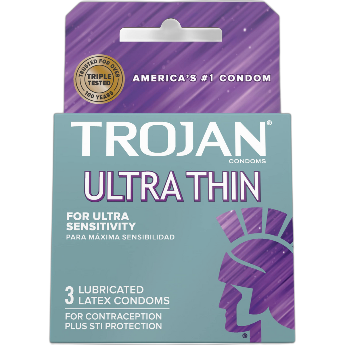 Trojan Ultra Thin Lubricated Condoms 3 Pack