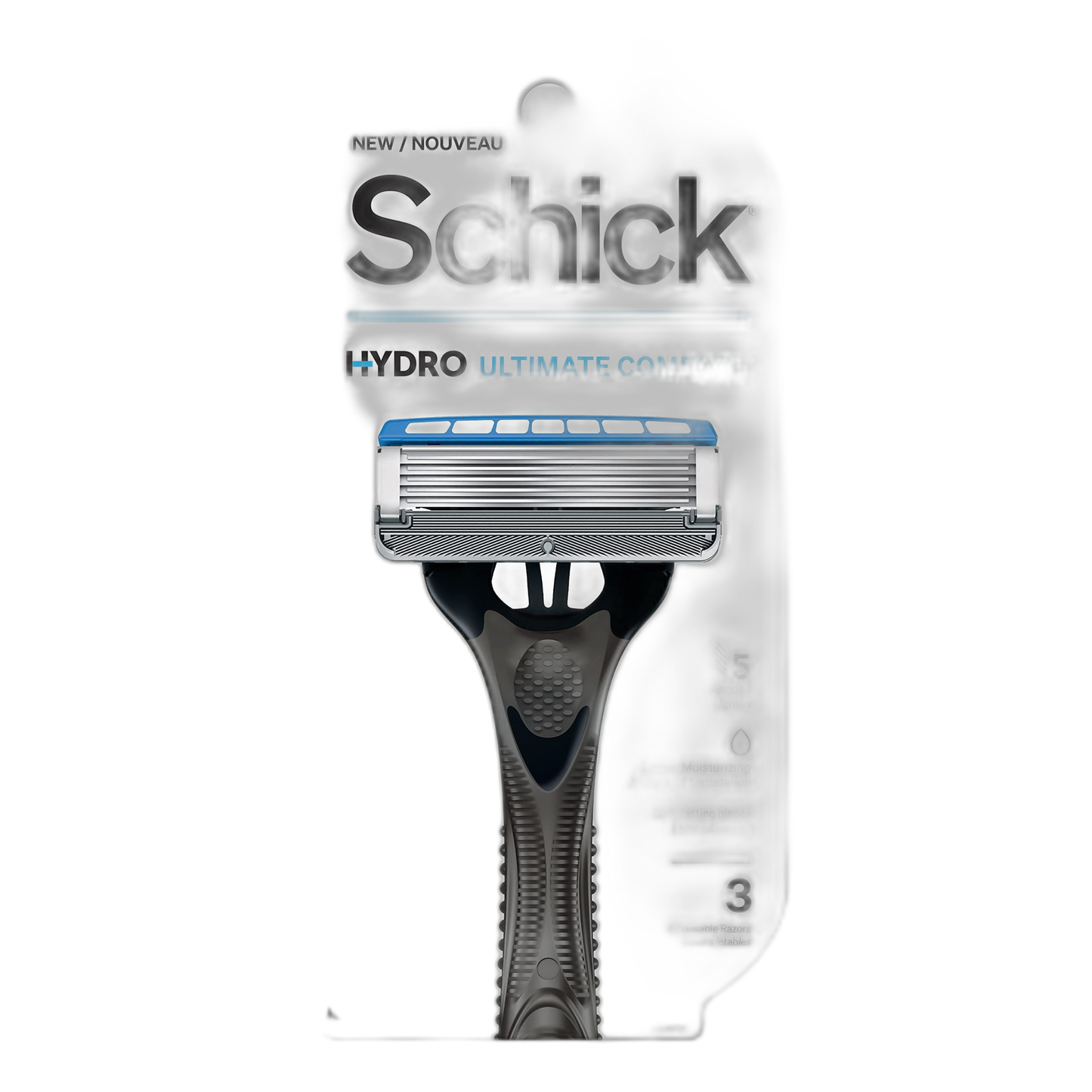 Schick Hydro 5 Disposable Razor for Men with Hydrating Gel Reservoir, 3 Count (Pack of 1)