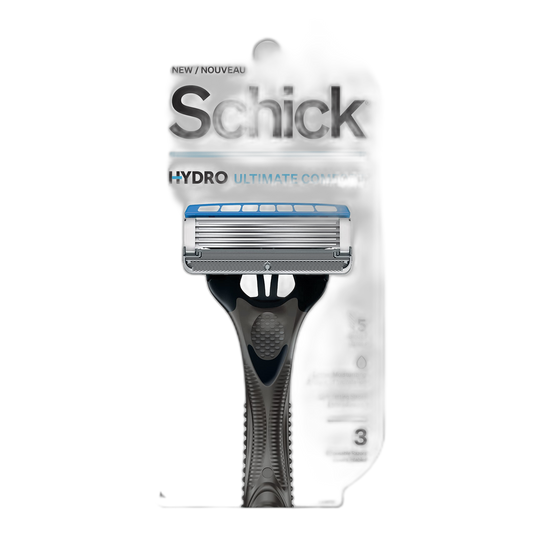 Schick Hydro 5 Disposable Razor for Men with Hydrating Gel Reservoir, 3 Count (Pack of 1)