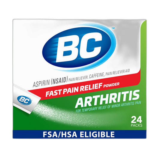 BC Pain Relief Powder, Arthritis Pain, 24 ct (Pack of 1)