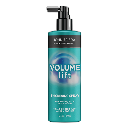 John Frieda Volume Lift Thickening Spray for Fine or Flat Hair - Instant Root Booster with Air-Silk Technology - 6 Ounces
