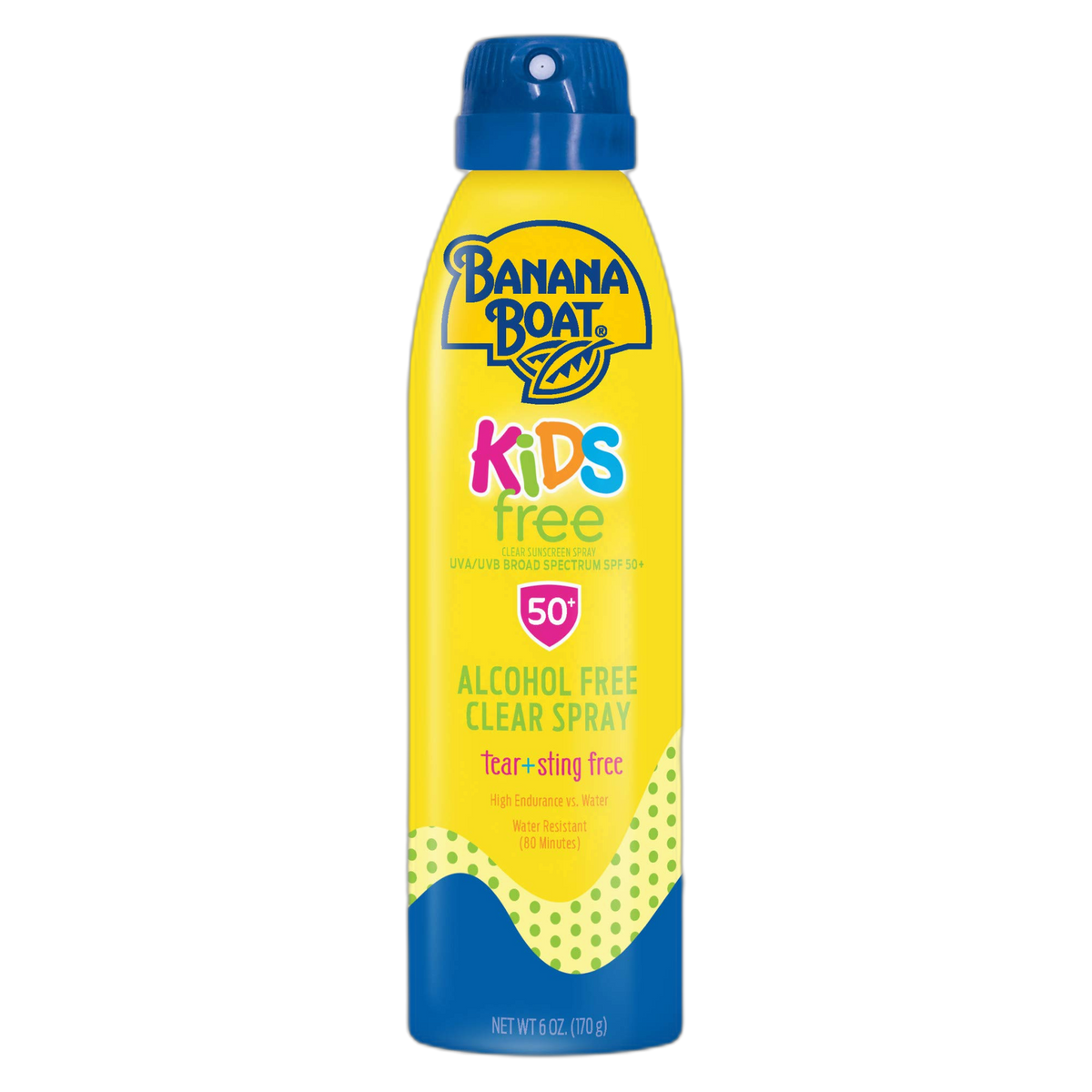 Banana Boat Kids Sport Sunscreen Spray SPF 50, 6oz | Kids Sunscreen Spray, Kids Sunblock Spray, Oxybenzone Free Sunscreen for Kids, Alcohol Free Sunscreen, Spray Sunscreen SPF 50, 6oz