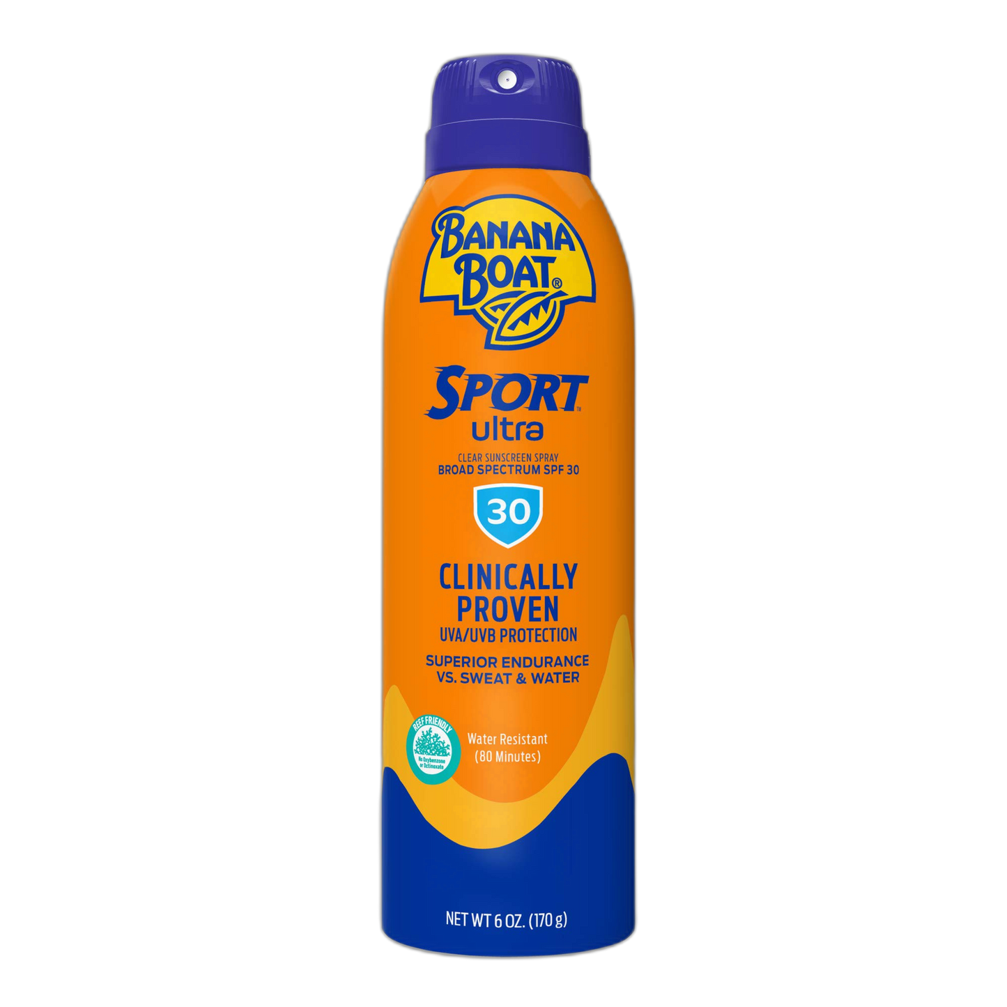 Banana Boat Sport Ultra SPF 30 Sunscreen Spray, 6oz | Banana Boat Sunscreen SPF 30, Water Resistant, Oxybenzone-Free, Clear Sunblock Spray, 6oz