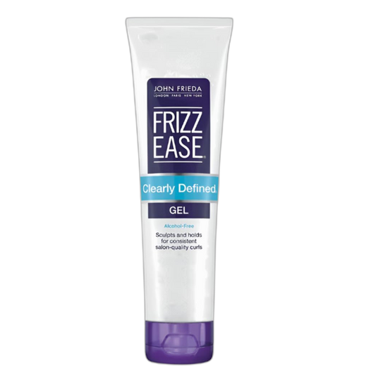 John Frieda Frizz Ease Clearly Defined Gel, Alcohol-Free Styling Gel for Sculpted and Defined Curls, 5 Ounces