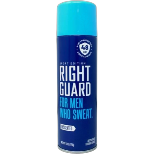 Right Guard Sport Unscented Aerosol Antiperspirant Spray 6 oz (Pack of 12)