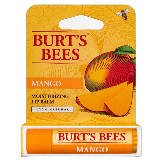 Burt's Bees Moisturizing Lip Balm, Mango 0.15 oz (Pack of 4)