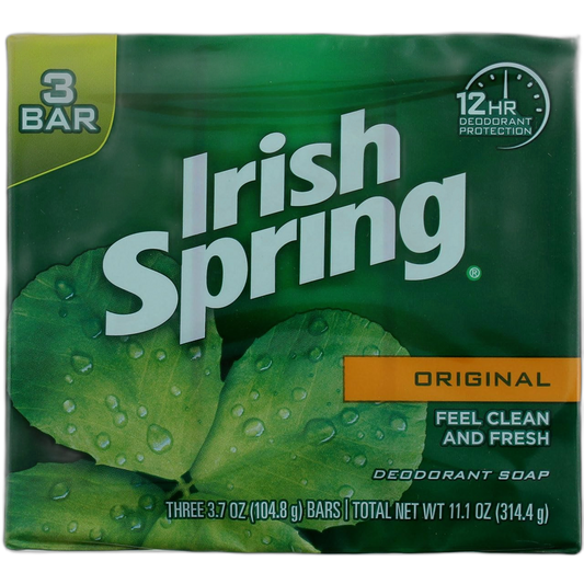 Irish Spring Original Deodorant Bar Soap 3 ct (Pack of 24)