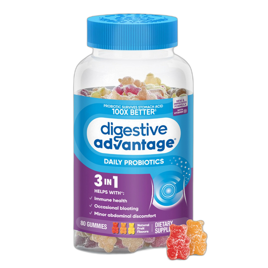 Digestive Advantage Probiotics - Daily Probiotic Gummies, 80 Count (ASA-117)