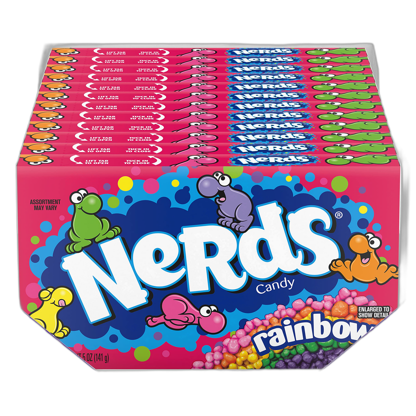 Nerds Candy, Rainbow, 5 Ounce Movie Theater Candy Boxes (Pack of 12)