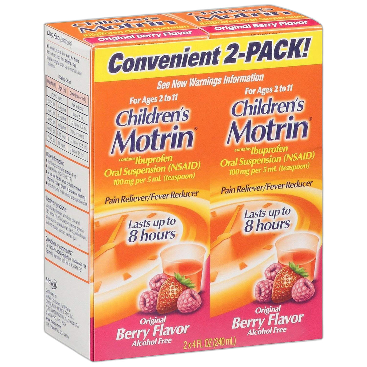 Motrin Child Berry Liq Size 4 Fluid Ounce, Pack of 6