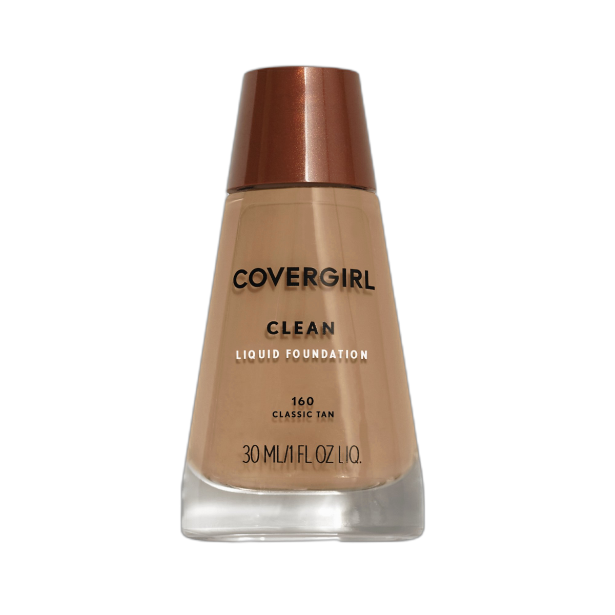 COVERGIRL Clean Makeup Foundation Classic Tan 160, 1 oz (packaging may vary)