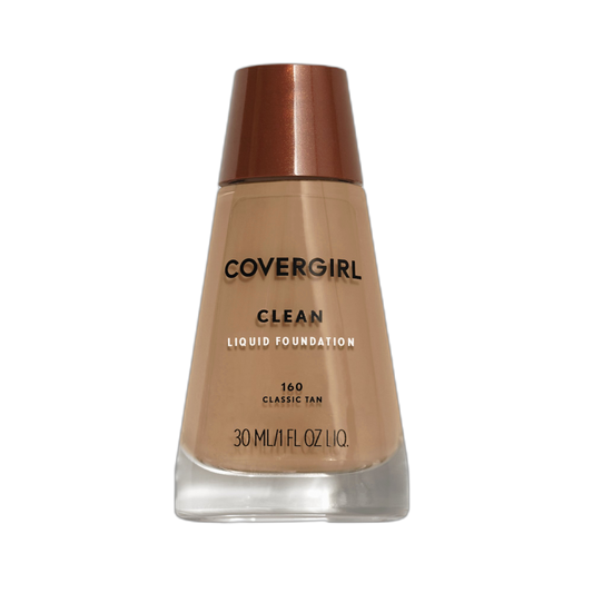 COVERGIRL Clean Makeup Foundation Classic Tan 160, 1 oz (packaging may vary)