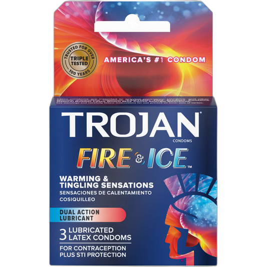 Trojan Fire & Ice Condoms 3 Pack