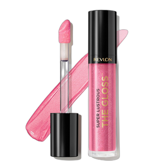 Revlon Super Lustrous Lip Gloss, Non-Sticky, Hydrating, High Shine Finish, 210 Pinkissimo, 0.13 oz