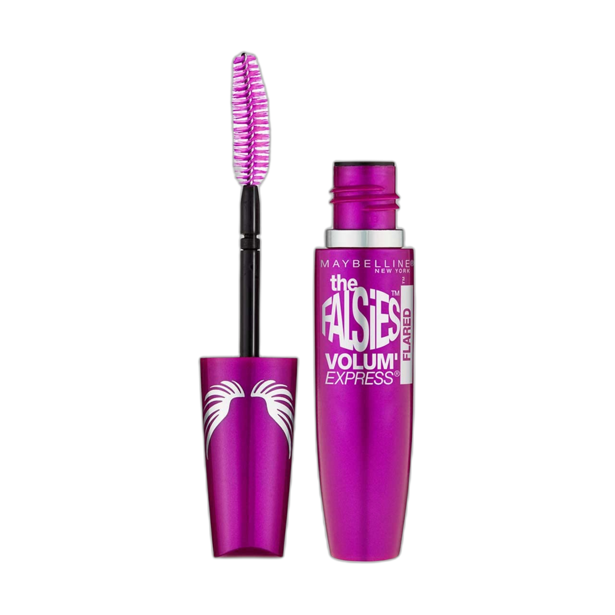 Maybelline Volum' Express The Falsies Flared Washable Mascara, Blackest Black [286], 0.31 oz (Pack of 2)