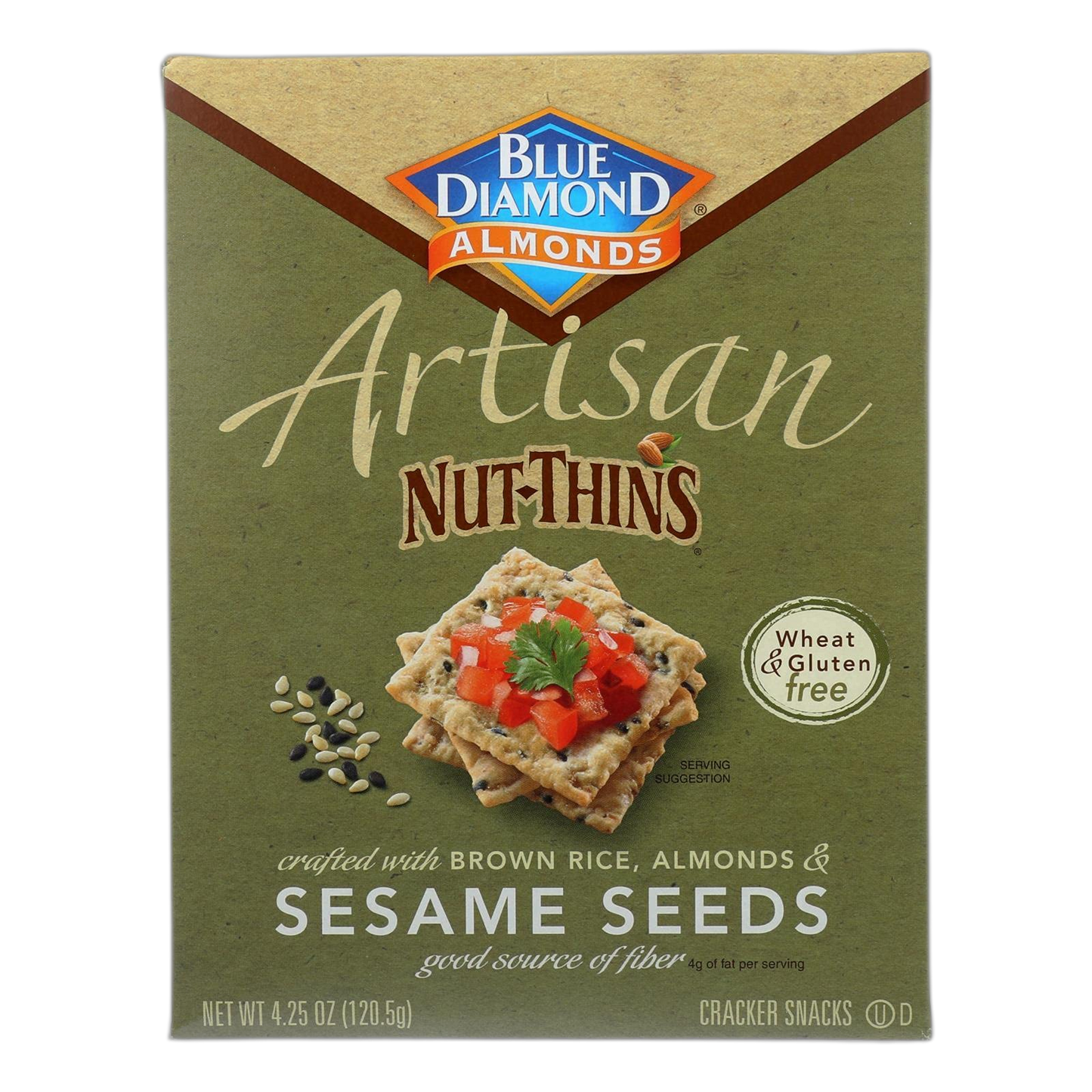 Artisan Nut Thins Sesame Seeds Cracker 4.25 Ounces (Case of 12)