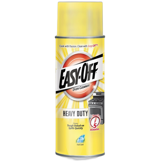 Easy Off Heavy Duty Oven Cleaner, Destroys Tough Burnt on Food and Grease, Fresh Scent, 14.5 oz Can