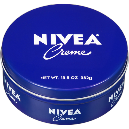 NIVEA Creme Body, Face and Hand Moisturizing Cream for All Skin Types, Rich Body Moisturizer with Provitamin B5, 13.5 Oz Tin