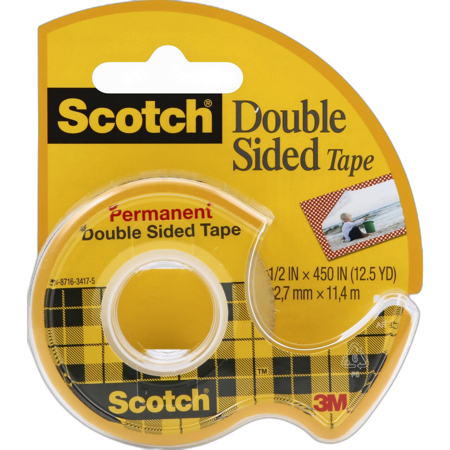 3M Scotch Double Stick Tape .5 Inch, 1 ct