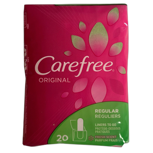 Carefree Original Pantiliners To Go Regular Fresh Scent 20 CT (PACK OF 2)