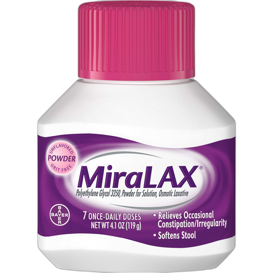 Miralax Miralax Powder 7 Doses, 4.1 oz (Pack of 2)
